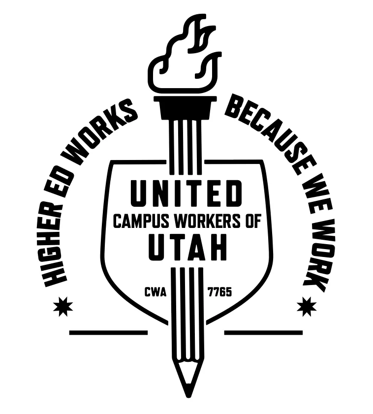 UCWU logo higher ed workds because we work